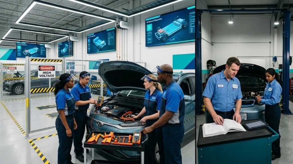 Left behind in the EV transition: Why independent UK garages are struggling to attract EV qualified technicians